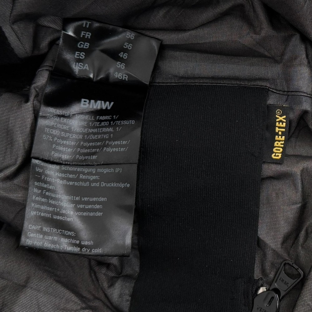 BMW Motorrad Rallye 2 Pro Jacket Mens 46R Gray GORE-TEX Armored Touring - Picture 11 of 12